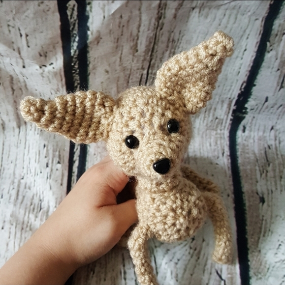 Crochet Beige Chihuahua Amigurumi - Picture 6 of 6